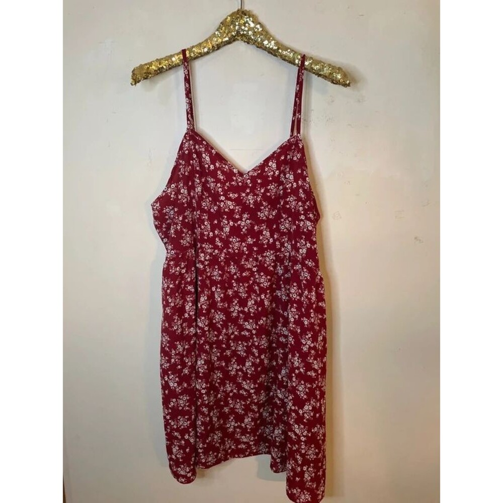 Floral Burgundy Dress